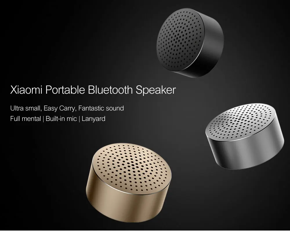 Original Xiaomi MI Speaker Bluetooth Portable Aluminium Alloy Body Micro USB Wireless Speakers with Hands-free calls (9)