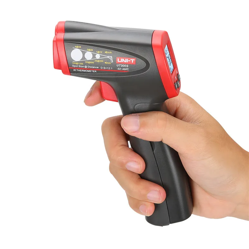 

UNI-T ir thermometer UT300S IR Digital Infrared Thermometer Handheld Temperature Gun LCD Backlight Non-contact Thermometers