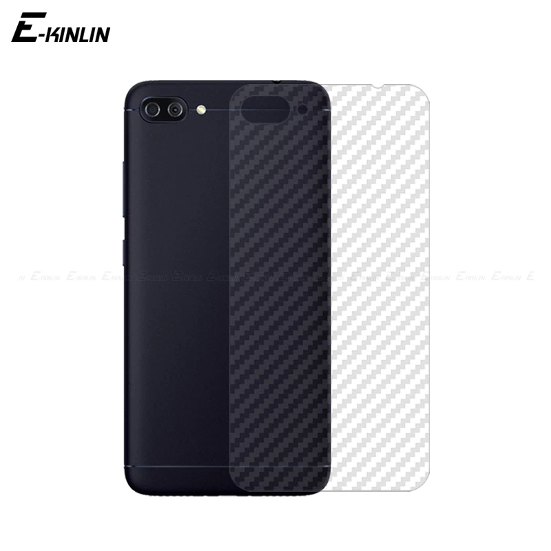 

Soft 3D Carbon Fiber Protective Guard Back Film For Asus ZenFone 4 Max Pro Plus ZC554KL Rear Screen Protector Not Tempered Glass