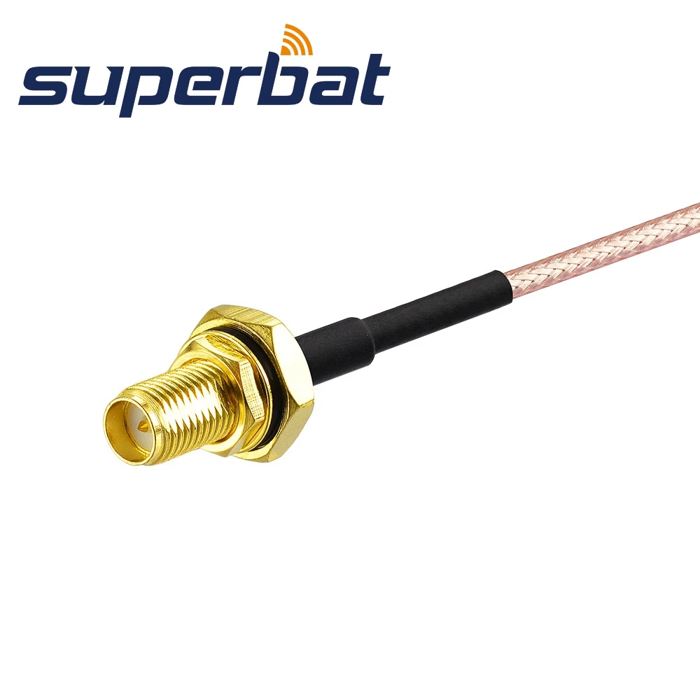 Superbat SMA 남성-여성 RP-SMA 벌크헤드 어댑터 케이블 RG316 15cm WiFi 라우터, 4G LTE 안테나, FPV 드론용