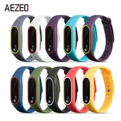 Aozeo mi band 2 аксессуары Pulseira mi band 2 сменный силиконовый ремешок на запястье для Xiao mi 2 умный браслет на запястье