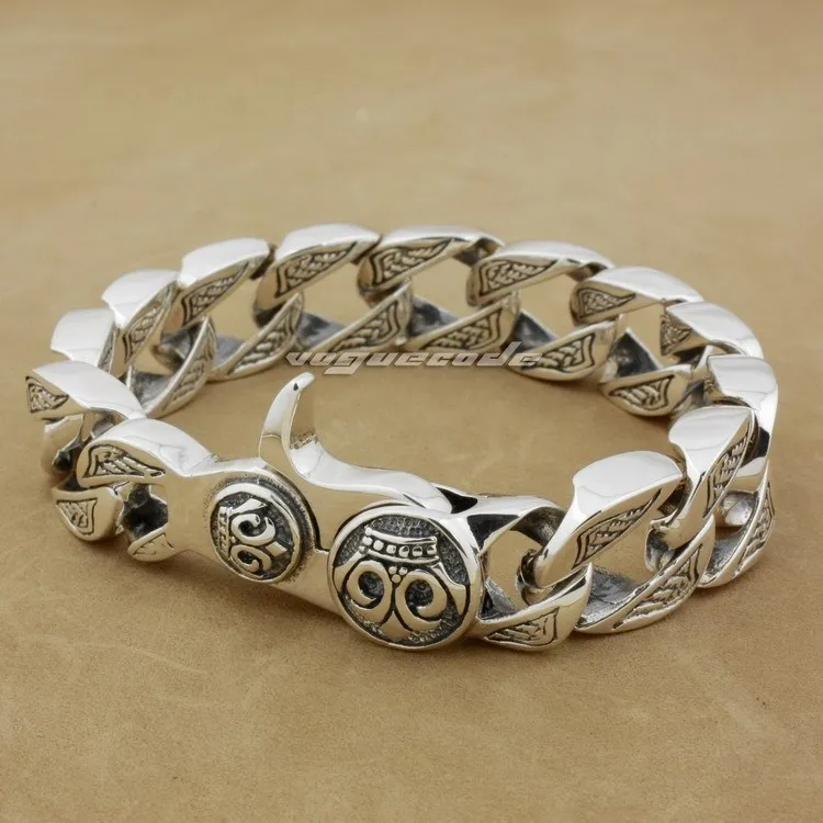 925 Sterling Silver Cube Bali Byzantine King Chain Mens Biker 8 Lengths Huge Heavy Solid 925 Sterling Silver Men