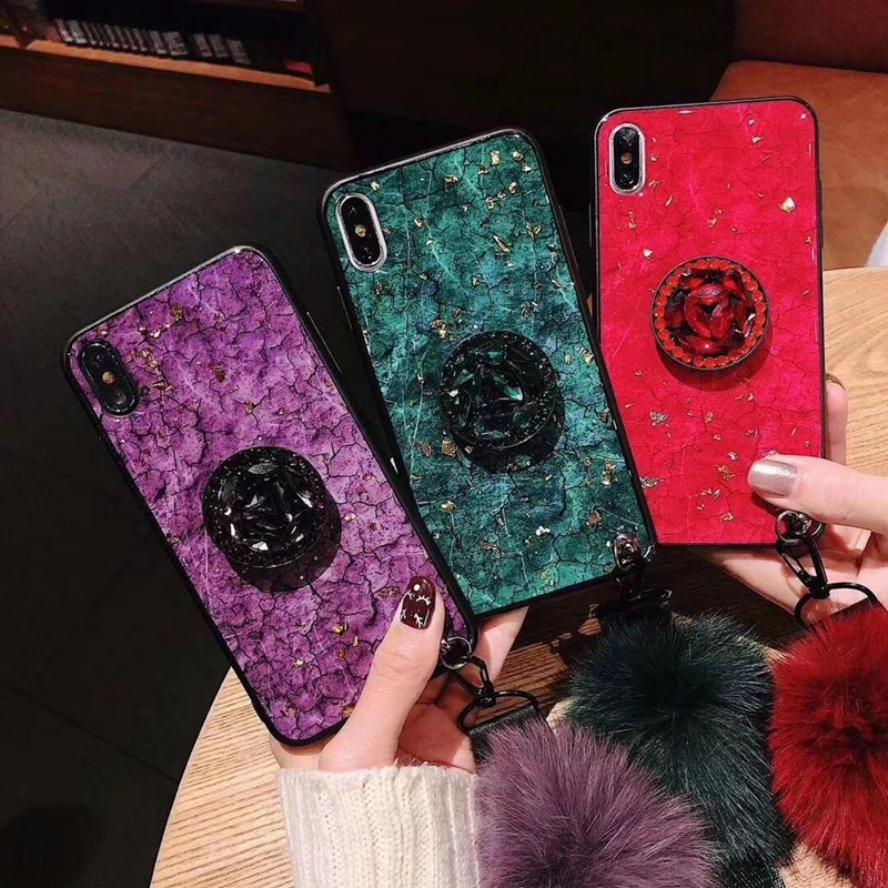 

Gold Foil glitter Marble Phone Case For Samsung galaxy A70 A60 A50 A20 J8 J7 J6 J5 J4 A9 A8 A7 A6 2018 Bling diamond holder Case