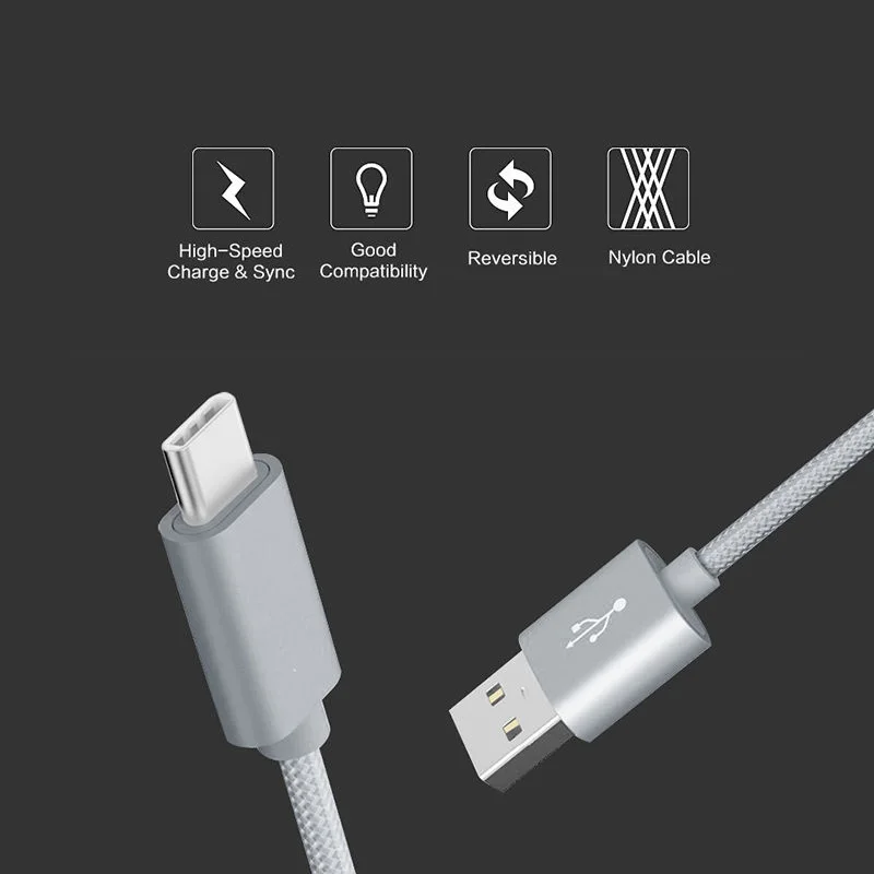 Usb type-C кабель для samsung S9 S8 Note 9 2A Быстрая зарядка кабель зарядного устройства микро-usb для iPhone X XS 7 8 телефонный кабель