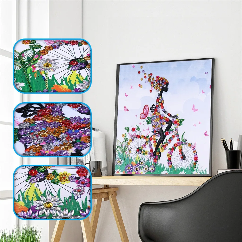 

Special Shaped Diamond Painting Butterfly peacock owl flower DIY 5D Partial Drill Cross Stitch Kits Crystal Rhinestone Arts