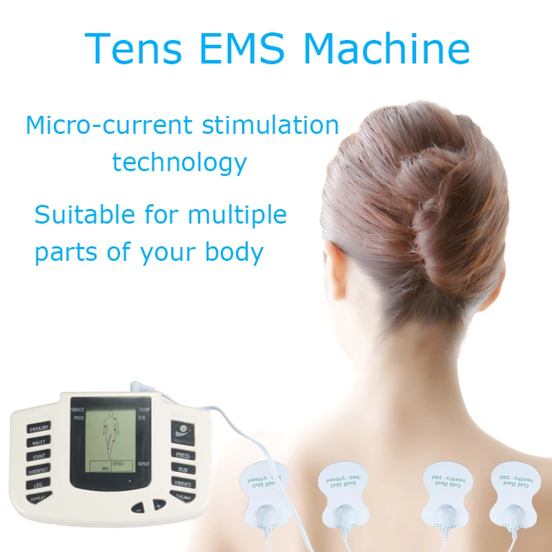  Tens ems massager electro stimulation muscle stimulator electrostimulator fisioterapia physiotherap