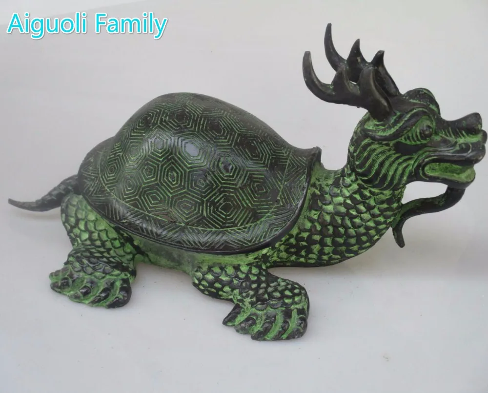 

Art collection Chinese Bronze Dragon Turtle Statue/Big Feng Shui Turtle Sculpture