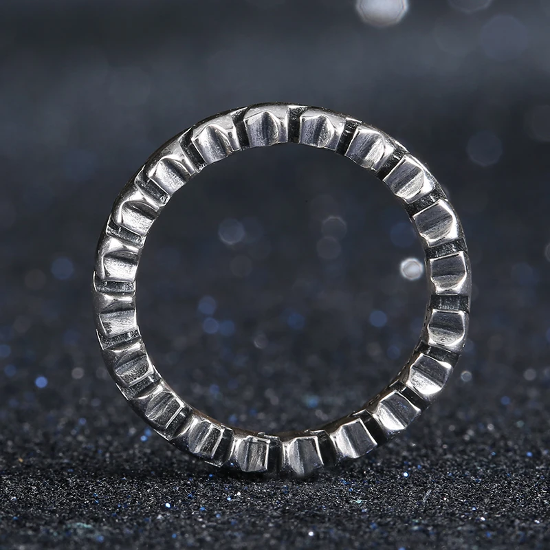 ELESHE Engagement Star Trail Stackable Finger Ring For Women Wedding 925 Tibetan Silver Jewelry Bijoux Gift