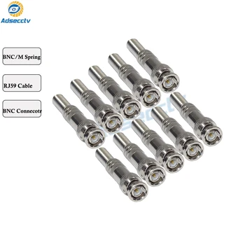 

CCTV Accessory BNC connector Male RG-59 Connector to Coaxial Cable 20pcs/lot