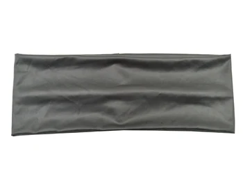 

P17159 Newest set good stretch soft pu leather spring plain hair bands fashion solid silver headwear girls headband for women