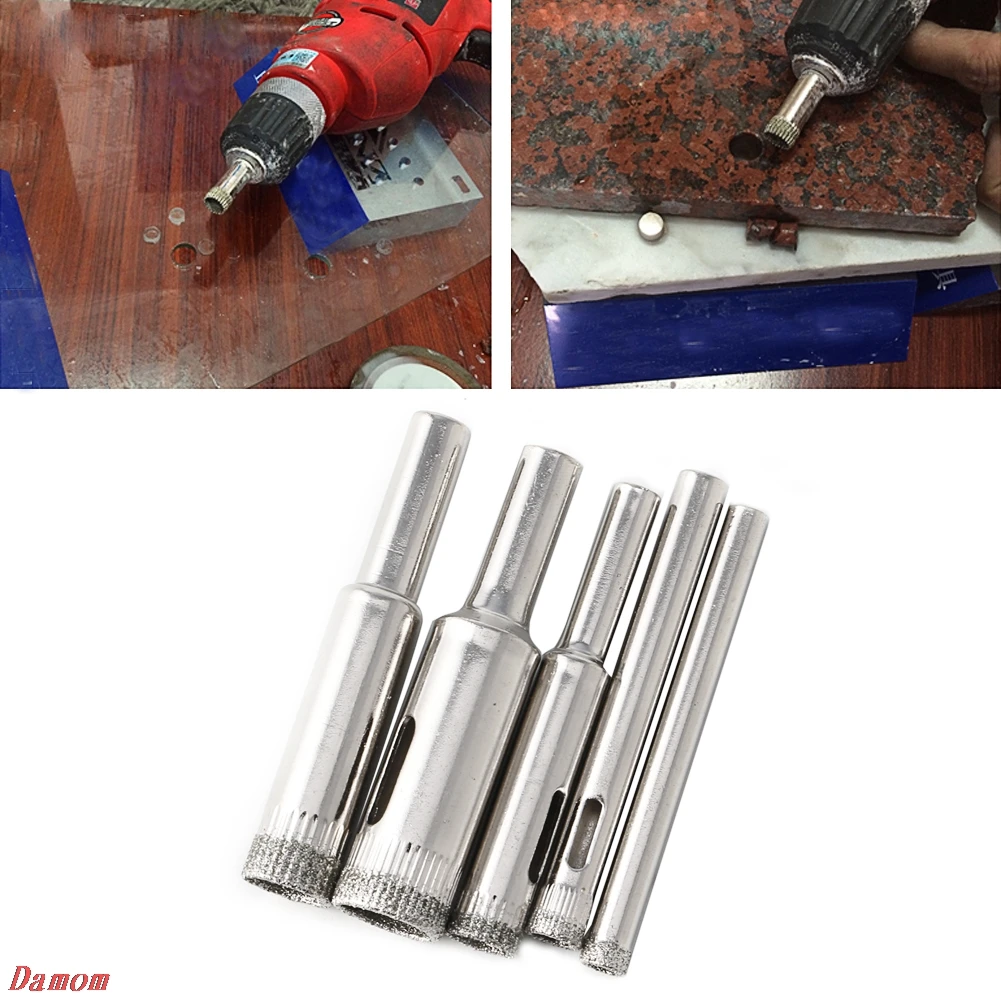 5pcs Diamond Hole Saw Drill Bits Set for Tile Ceramic Cutter Glass Marble 5-12mm