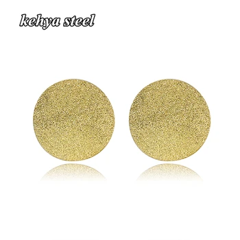 

Fashion Round Stud Earrings Metal Geometric Earrings For Women Girls Ladies Luxury Statement Party Jewelry Present