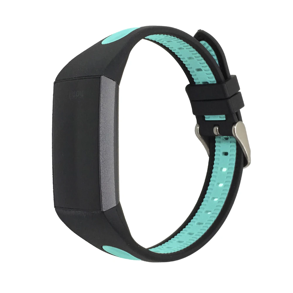 KINGBEIKE 7 Colors Sport Silicone Watch Band For Fitbit Charge 3 Replacement Watchbands Both-Colors Wristwatch Bracelet Strap