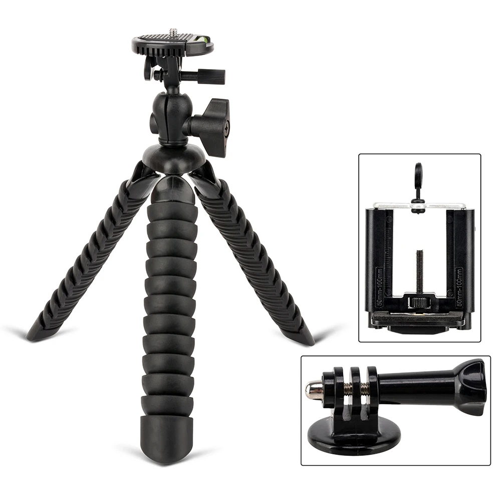 ZOMEI Mini Flexible Desk Travel Tripod accessories for Canon Nikon iPhone Xiaomi GoPro Action