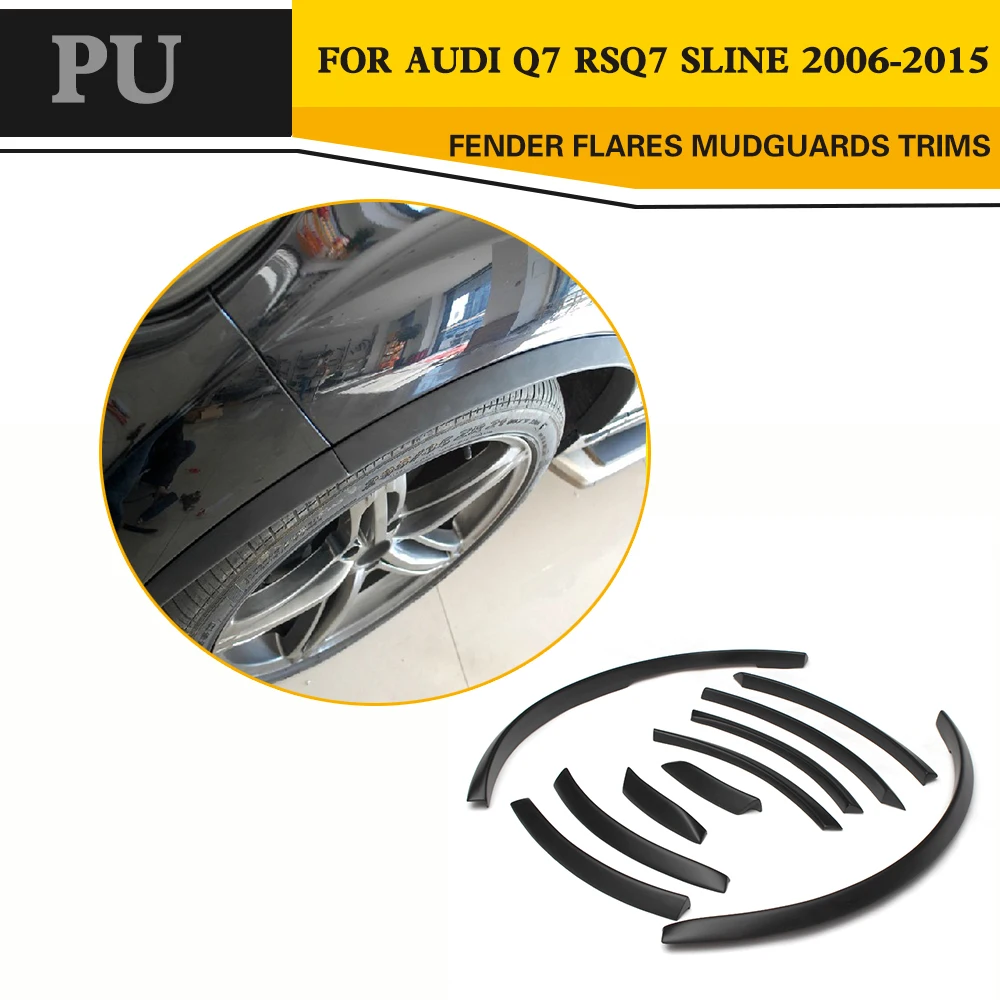 

Wheel Modling Trims Mudguards for Audi Q7 RSQ7 Sline 2006-2015 Car Styling PU Wheel Arch Eyebrow Stripe