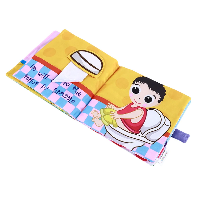 

no-broken Baby Early Learning Education Cloth Book With Ring Paper Book Baby Story Book Toy Soft Development Toy