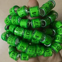 Голубь кольца птица кольцо зеленый FCC 001-500 большие слова высокого качества 8 мм 500 шт/партия