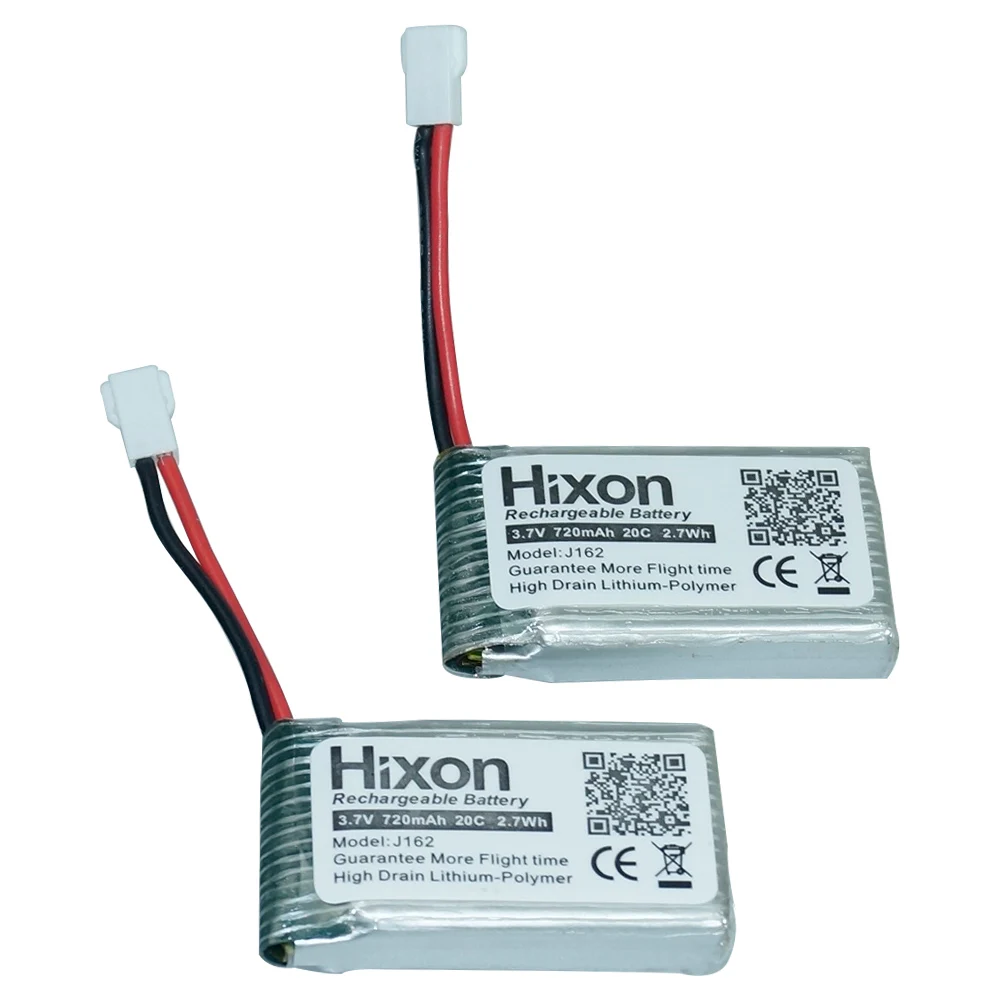 Аккумулятор Hixon для квадрокоптера UFO 4 шт. 20C 3 7 В 720 мАч Syma X5 X5A X5C|Перезаряжаемые