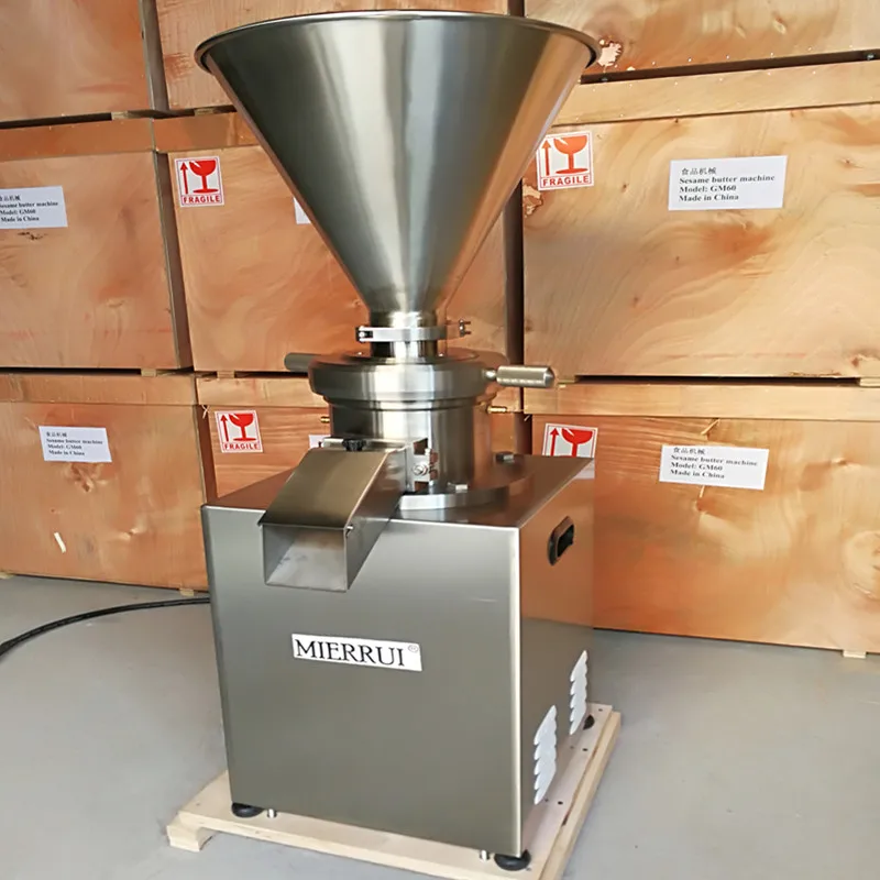

Food Industry Colloid Mill Food Processing Machine Nut Sesame Colloid Mills Peanut Butter Maker Soybean Grinding Machine
