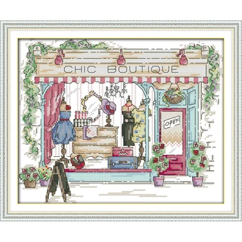 

Chic Boutique Chinese Cross Stitch Kits Ecological Cotton Diamond Painting Stamped 14 11CT DIY Gift Wedding Decoration For Home