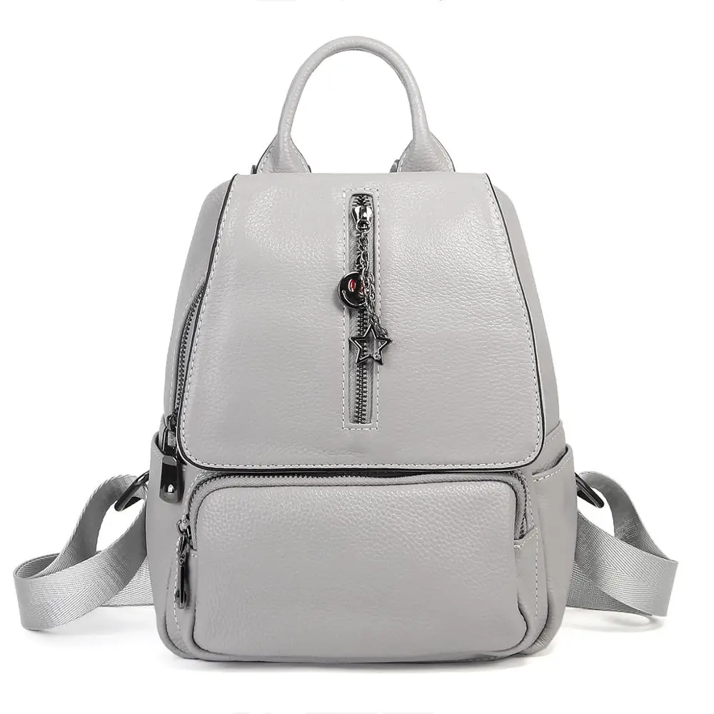 

Nesitu High Quality Fashion Black Brown Grey Purple Genuine Leather Small Women Backpacks Girl Female Lady Shoulder Bag M1925