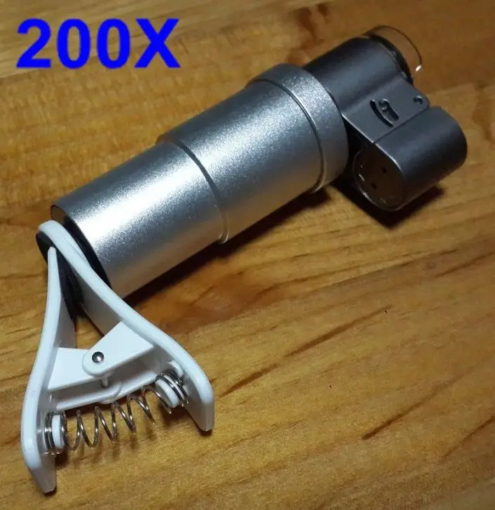 bilder für 2017 Universal Clips 200x Objektiv Mikroskop Handy Linsen Schmuck FÜHRTE vergrößerung für HUAWEI P9 P10 PLUS Honor 8 9 mate8 9 bilder für 2017 Universal Clips 200x Objektiv Mikroskop Handy Linsen Schmuck FÜHRTE vergrößerung für HUAWEI P9 P10 PLUS Honor 8 9 mate8 9