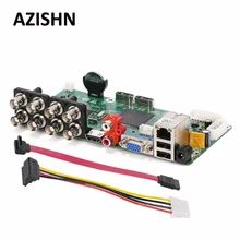 AZISHN 8CH AHDNH 1080N HI3520D DVR Основной PCB аналоговый IP AHD TVI CVI XVI 5 в 1 DVR Поддержка 8CH AHD 1080N/4CH воспроизведение 1080P