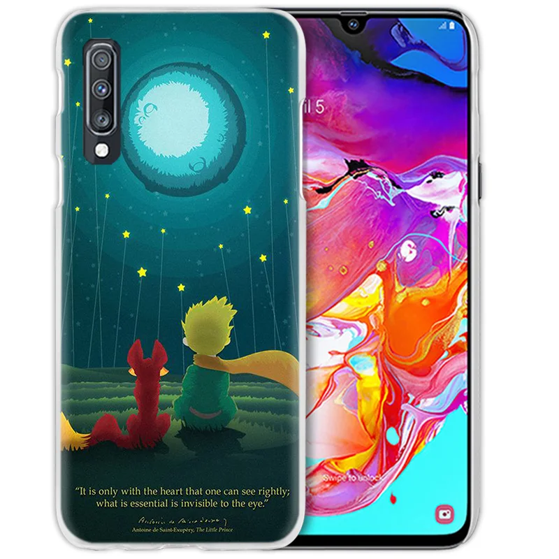 Чехол The Little Prince для Samsung Galaxy A50 A70 A20e A40 A30 A20 A10 A71 A51 A9 A7 2018 жесткий прозрачный чехол