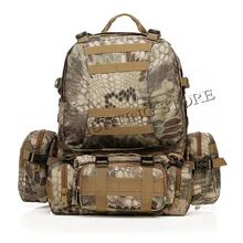 50L Molle Tactical Outdoor Assault Military Rucksacks Backpack Camping Hiking Traveling Gear Bag New ACU CP KRYPTEK AU FG
