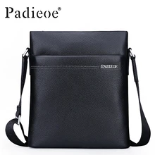 Padieoe бренд Для мужчин сумка Пояса из натуральной кожи одно плечо Кроссбоди Для мужчин плеча Курьерские сумки
