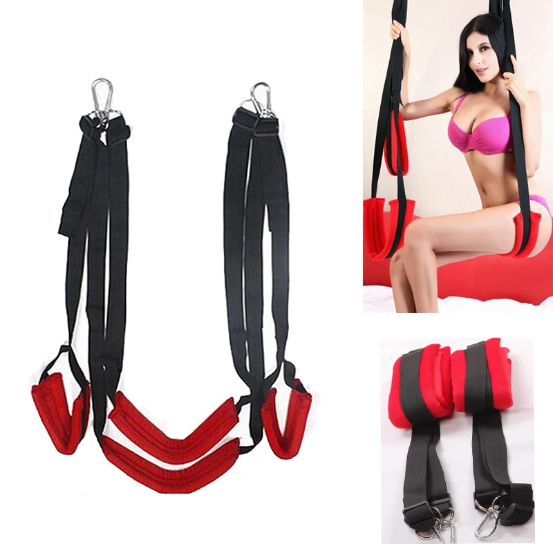 Sex Swing Soft Material Sex Furniture Fetish Bandage Love Adult game Chairs Hanging Door Swing