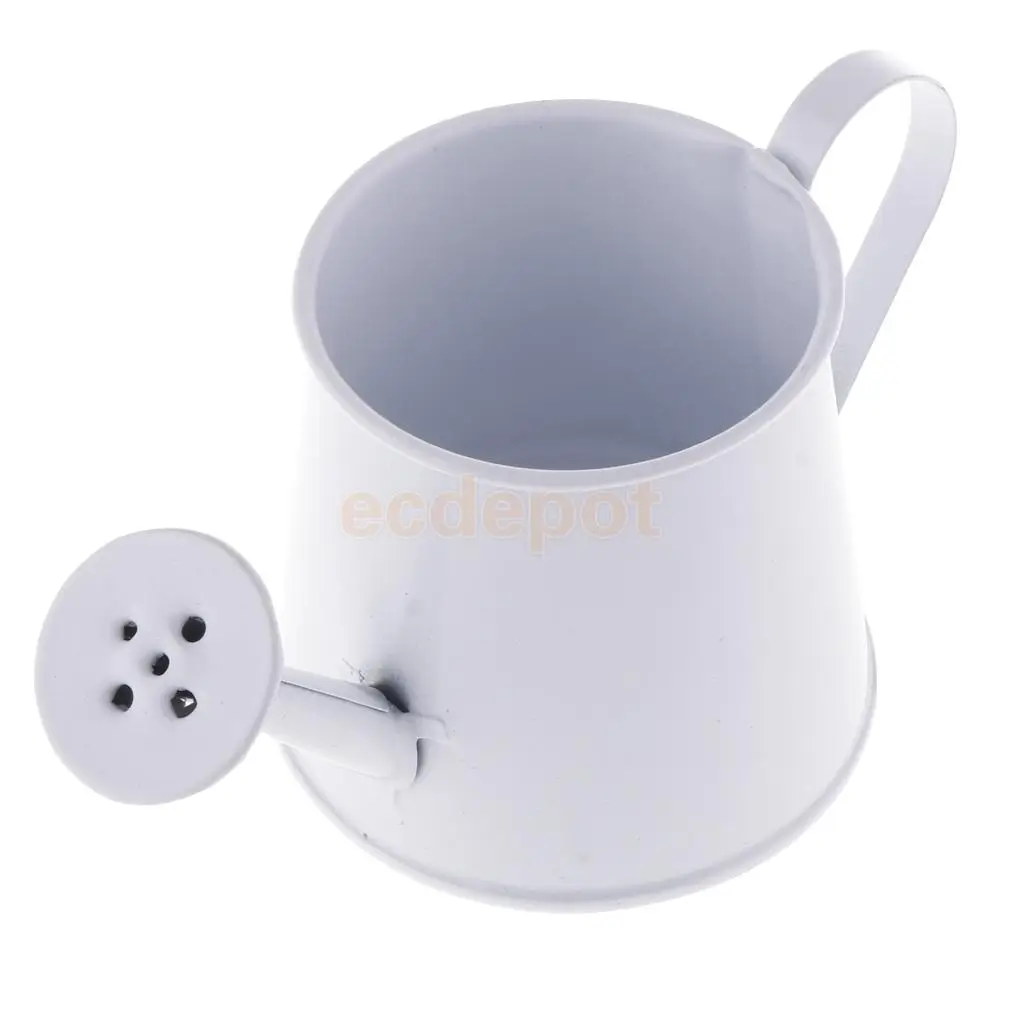 Rustic Vintage Iron Metal Watering Can Flower Bucket Vases Garden Balcony Home Office Decor