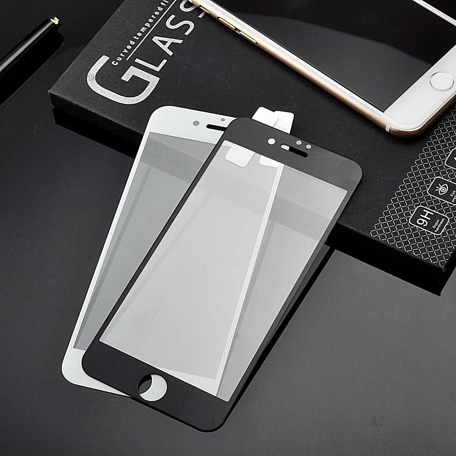 LANCASE Screen Protector for iPhone 8 Tmepered Glass 3D Full Body Film