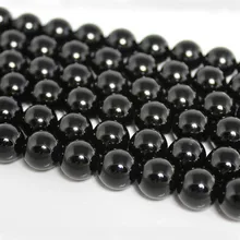 4 6 8 10 12 мм натуральный AAA черный Агат Оникс Камень Круглый драгоценный камень свободные бусины DIY Аксессуары для ожерелья браслет ювелирных изделий