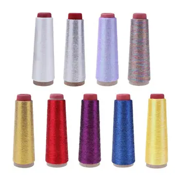 

1PC Glitter Sewing Thread Spool Cross Stitch Yarn Woven Embroidery Thread Knitting Line Craft Sewing Accessories