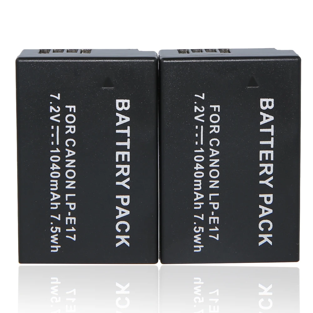 Bateria para Câmera Bateria de 1300mah para Canon Digital Stereo T6s 760d m3 8000d Kiss X8i lp E17 Eos T6i 750d - Image 4