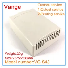 10 шт./лот, хорошее качество, пластиковый материал, проектные коробки, IP54 ABS пластиковый чехол, корпус для детектора дыма 75*55*28 мм