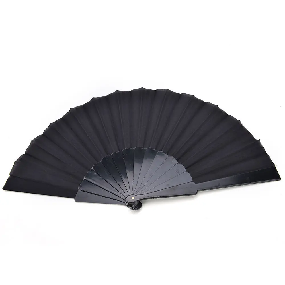 

Lightweight Fabric Folding Fan Bamboo Chinese Style Souvenir Festival Hand Hold Craft Durable Vintage Party Wedding Supplies