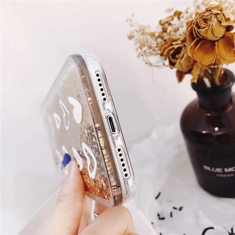 Жидкий чехол для iPhone X Xs 11 12 mini Pro Max XR 6 6s 7 8 Plus SE мягкий силиконовый с динамическими