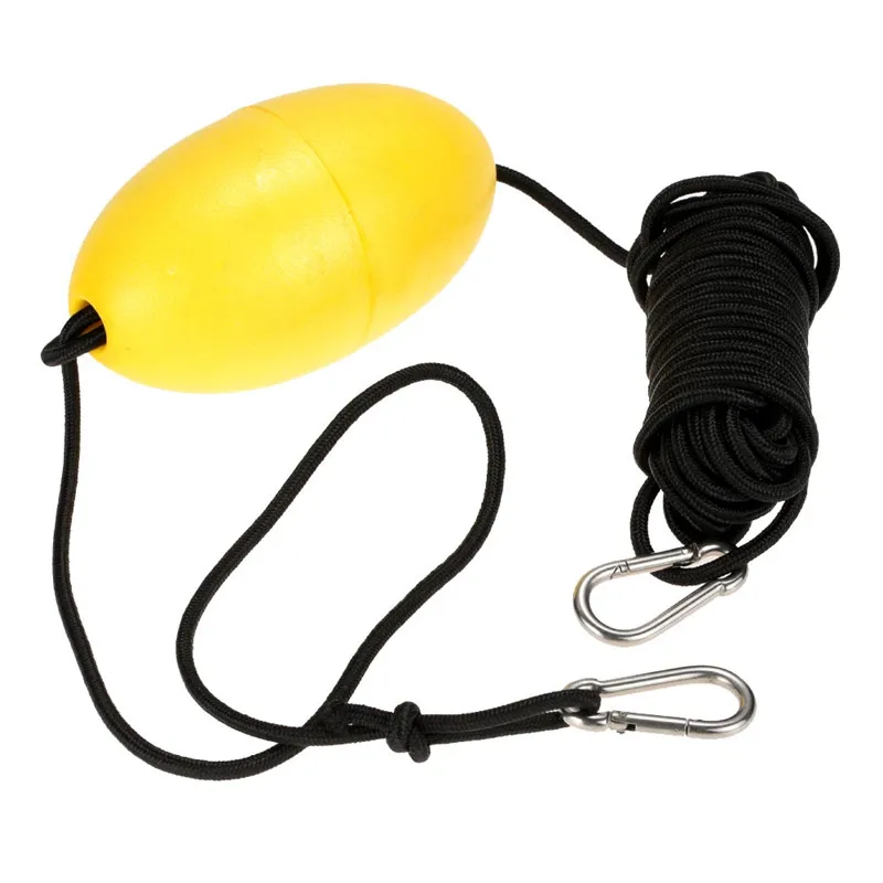 

9.7cm Rowing Boat Tow Rope Kayak Drift Anchor Tow Line Kayak Long Nylon Rope Stainless Steel Clips Water Sport Accessories 0.2