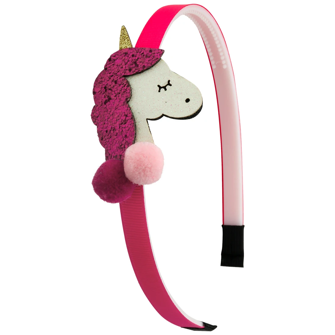 XIMA 1 шт в наборе, блестящая повязка на голову "Единорог" для девочек Пластик ободок для волос; Детские аксессуары для волос «Unicorn Hair «зверополис» для вечерние поставки - Цвет: 4
