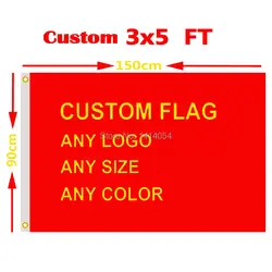 Индивидуальный флаг 3x5 футов Лидер продаж баннер Бесплатная Дизайн полиэстер 100D реклама открытый флаг латунные люверсы, бесплатная
