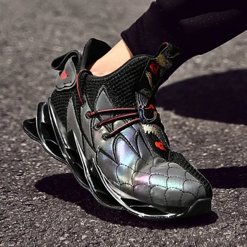 

ARUONET Patchwork Sneakers Breathable Casual Shoes Men Outdoor Lace Up Male Sneakers Non-Slip Athletic Shoes Zaptillas Hombre