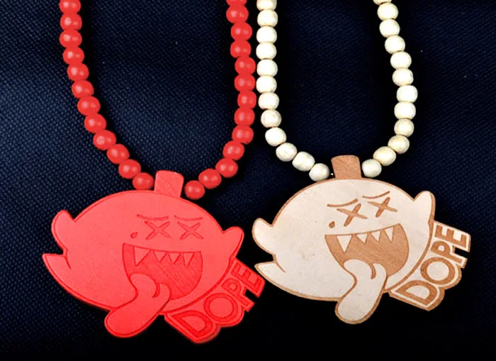 

Trend Colar Femininos Hip Hop Wood Pendant Necklace Men Luxury Brand Boho Wooden Bead Long Necklace Women Jewelry Accessories