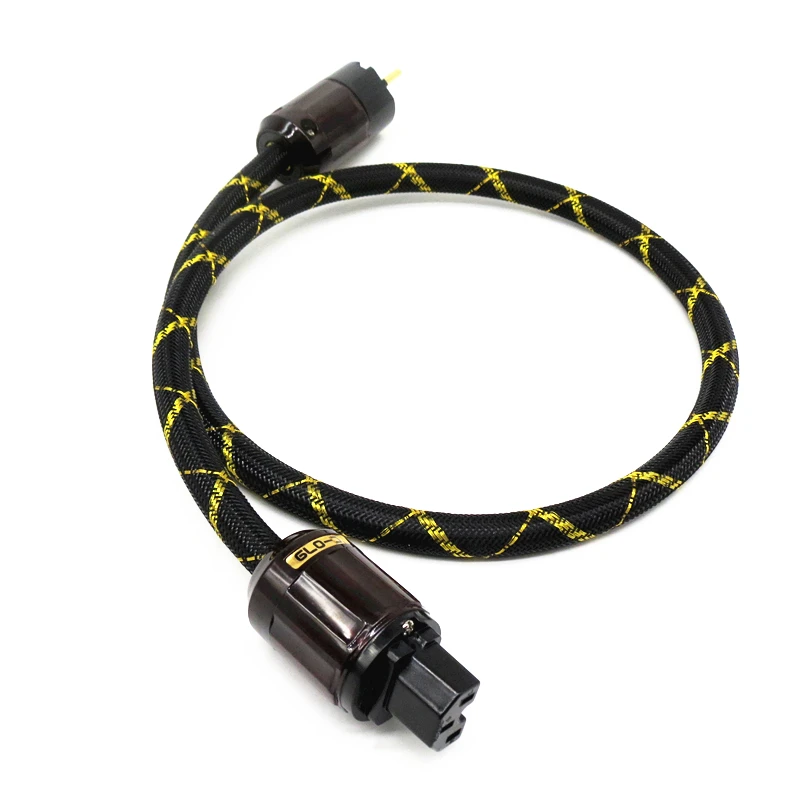 YJHIFI Power Cable Furutech Two core silver plated Power Cord with EU Plug AC cable line hifi audio amp cable YJHIFI Power Cable Furutech Two core silver plated Power Cord with EU Plug AC cable line hifi audio amp cable