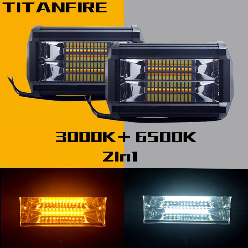 

TF30 5inch 72W LED Work Light Bar Offroad for Truck SUV ATV 4x4 4WD Jeep Led Driving Lamp Led Bar 12V 24V 3000K 6500K