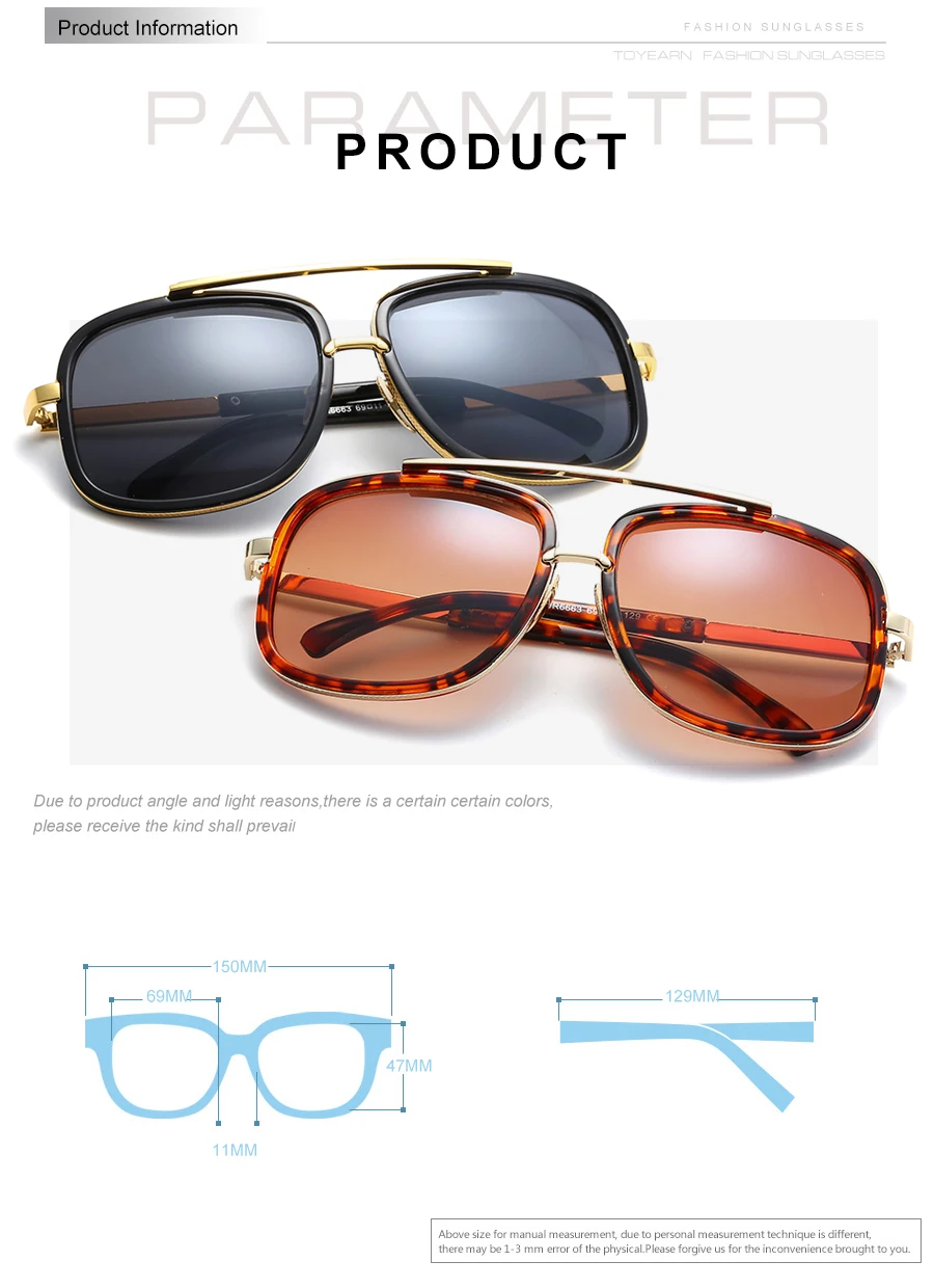 TOYEARN винтажные Роскошные брендовые Дизайнерские мужские Квадратные Солнцезащитные очки женские Ретро вождения двухлучевые градиентные солнцезащитные очки мужские oculos de sol