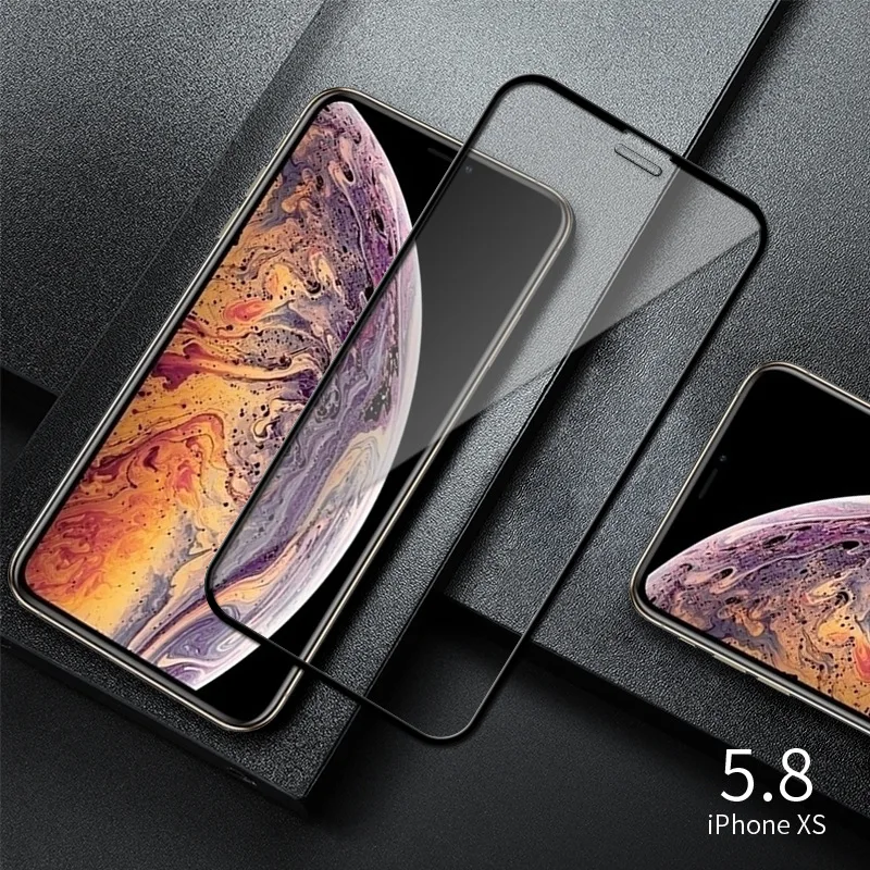 3D полное покрытие закаленное стекло для iPhone XR XS Max 7 8 Plus Защита экрана для iPhone 6 6S Plus X защитная стеклянная пленка для экрана