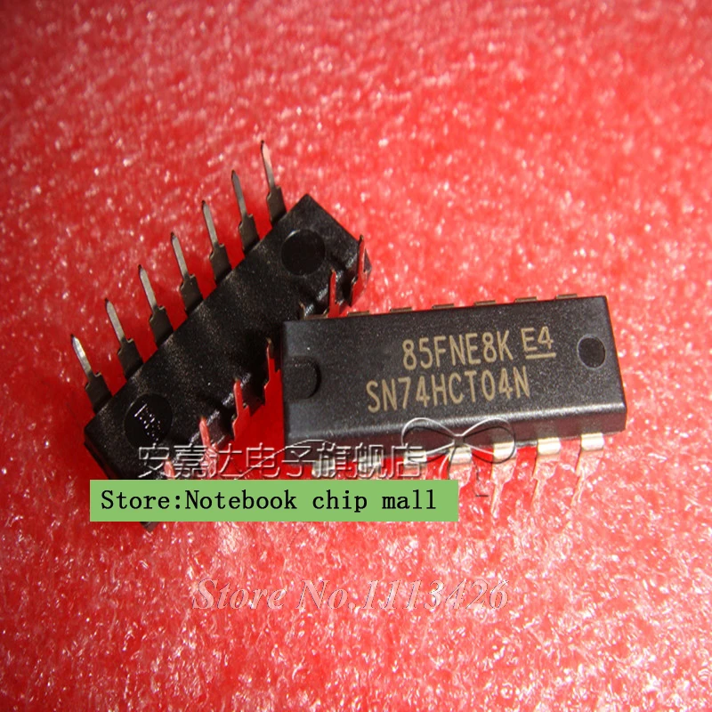 

Free shipping 10pcs/lot Hex inverter SN74HCT04N 74HCT04 DIP original Product