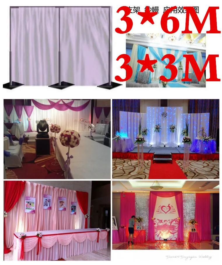 Wedding Backdrop Stand with expandable Rods Backdrop Frame Adjustable Stainless Steel Pipe Wedding props